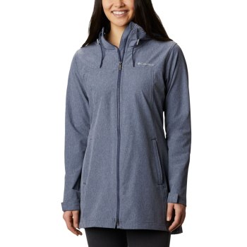 Columbia Ženske Jakne - Miller Peak Long Softshell Tamnoplave | EOGC-05617